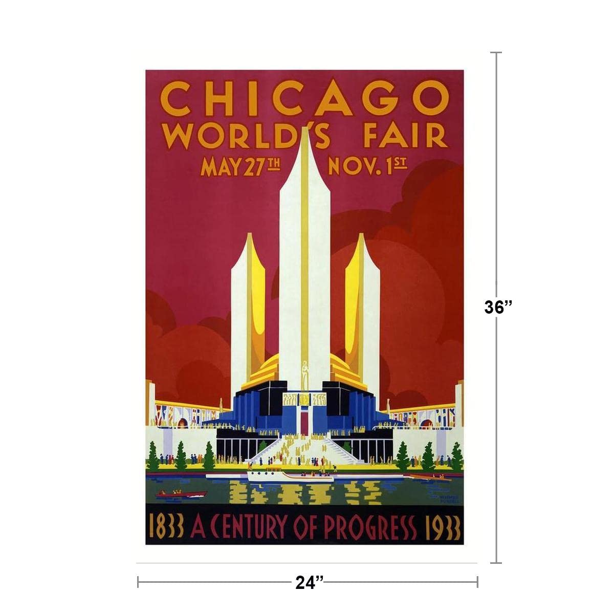 Amazon.co.jp: シカゴ・ワールド・フェア 1933 レトロ 旅行